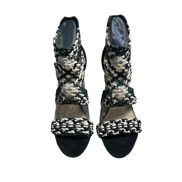 Sandro Paris Agate Suede Braid Stiletto Sandals 37 - Picture 3 of 9